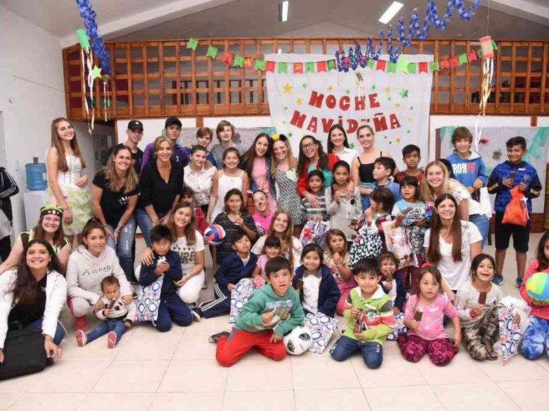 Movida navideña solidaria moviliza a una localidad del departamento Las Colonias