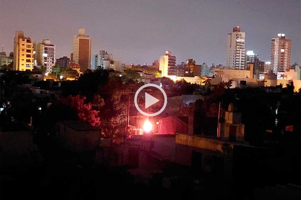Video: así explotó un transformador en barrio Sur de Santa Fe