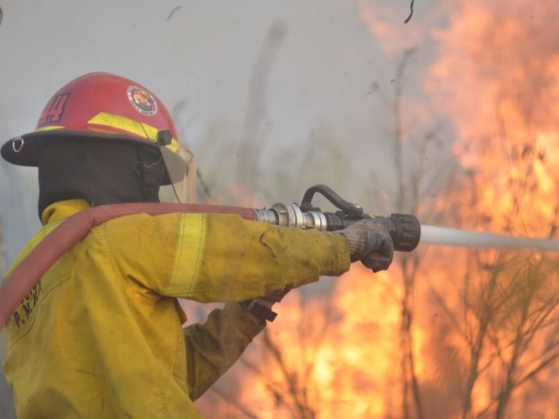 Incendios: los Bomberos luchan contra vientos «calientes» de hasta 27km/h en Santa Fe y la región
