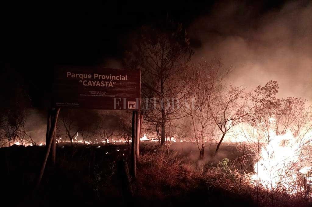 El fuego no da tregua en Cayastá