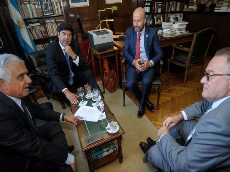 Jorge Lagna y Gabriel Somaglia se reunieron con funcionarios de la Justicia Federal