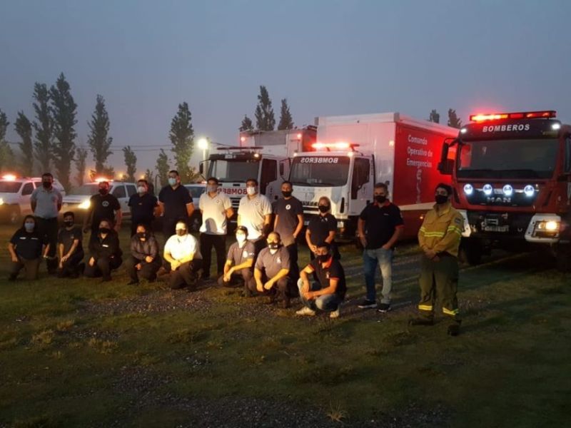 La provincia de Santa Fe envía ayuda para combatir los incendios en Corrientes
