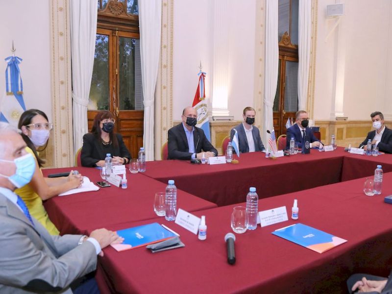Perotti recibió a representantes de la Embajada de Estados Unidos en Argentina