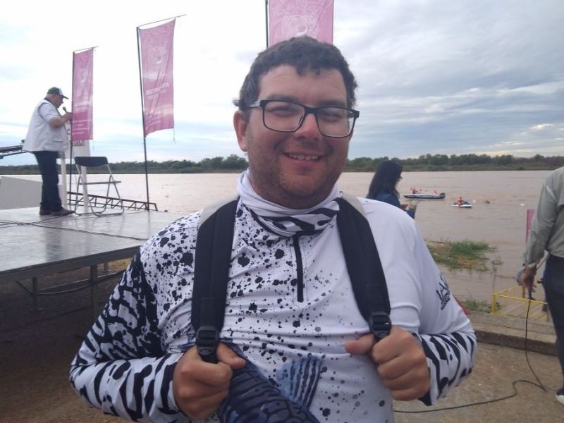 Gabriel Mogni, con un surubí de 1,16 metros, volvió a ganar el Concurso Argentino