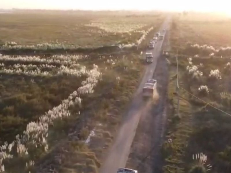 Melincué: peligro en la ruta 90 con el tráfico de camiones