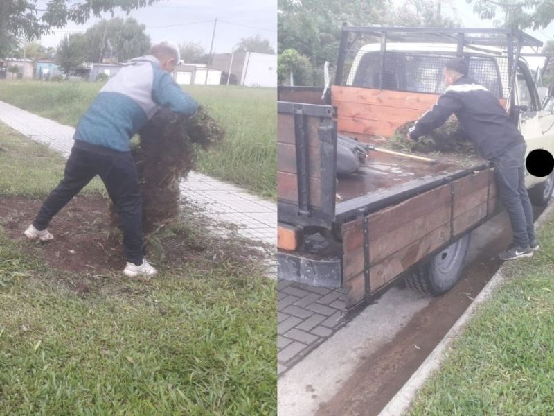 Los descubrieron robándose panes de césped en el norte de la ciudad de Santa Fe