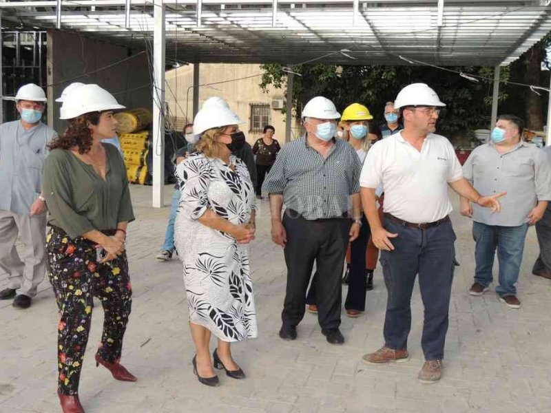 Martorano recorrió las obras del hospital y cumplió con una apretada agenda