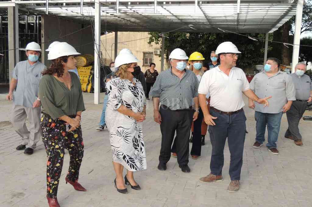 Martorano recorrió las obras del hospital y cumplió con una apretada agenda