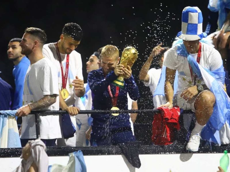Llegaron los campeones del Mundo a Argentina