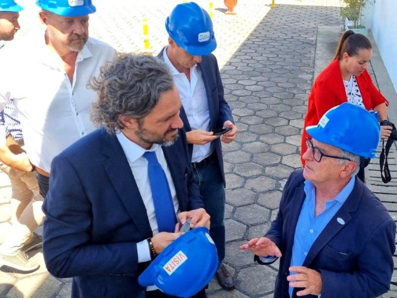 De visita en Salto Grande, Santiago Cafiero habló de integración y nuevos proyectos