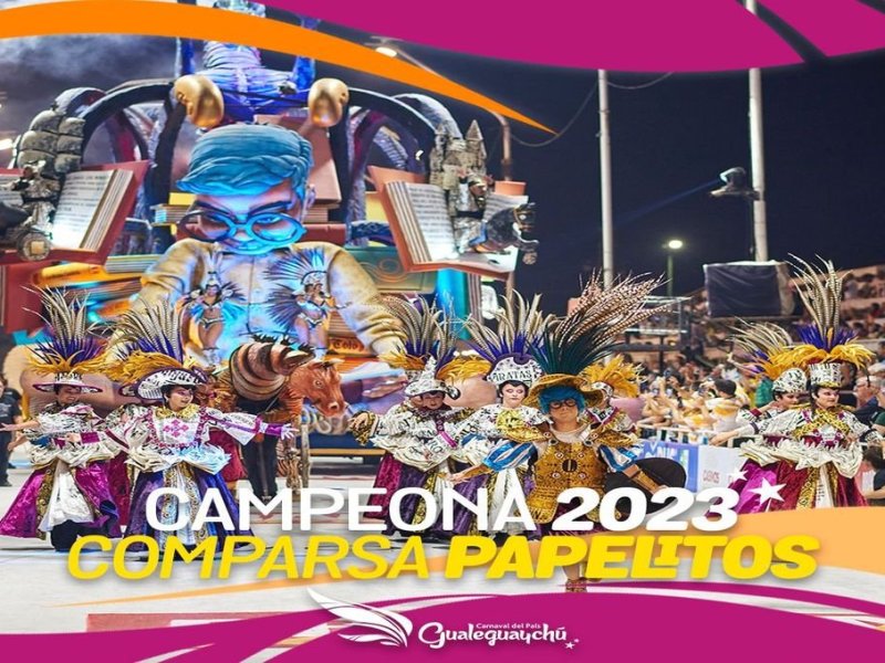 La comparsa Papelitos es la nueva ganadora del Carnaval del País