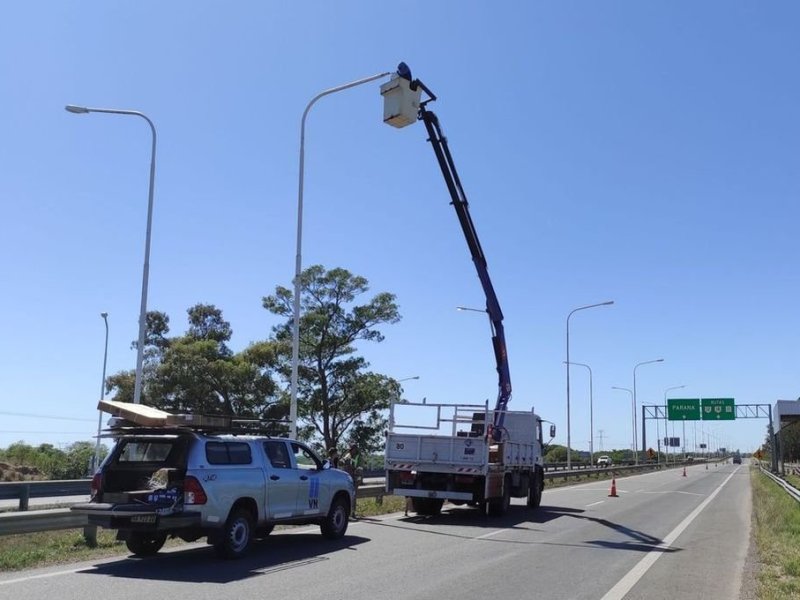 Renuevan la iluminación led en rutas santafesinas