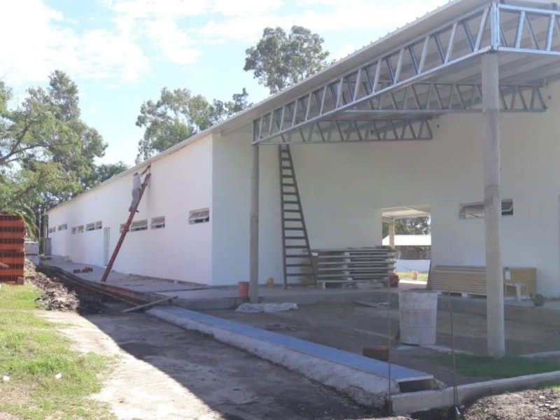 La construcción del anexo en la escuela Pedro Radio alcanzó un 50% de ejecución