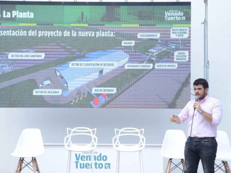 Se presentó el proyecto para recuperar la planta de residuos incendiada en Venado Tuerto