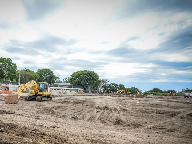 Las obras en el Parque Berduc tienen un 40% de avance