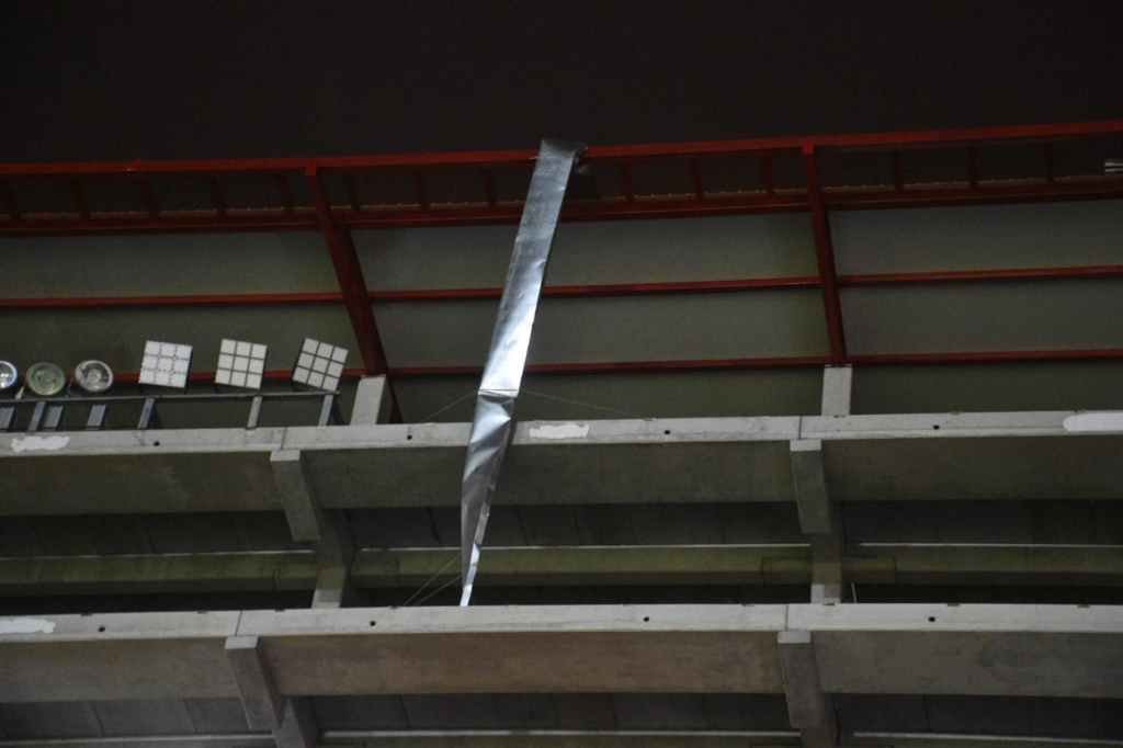 Cómo quedó el techo del estadio de Unión