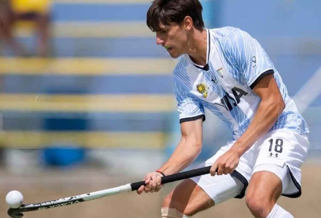 Juani Montrasi, el representante de Rosario en el seleccionado juvenil de hockey