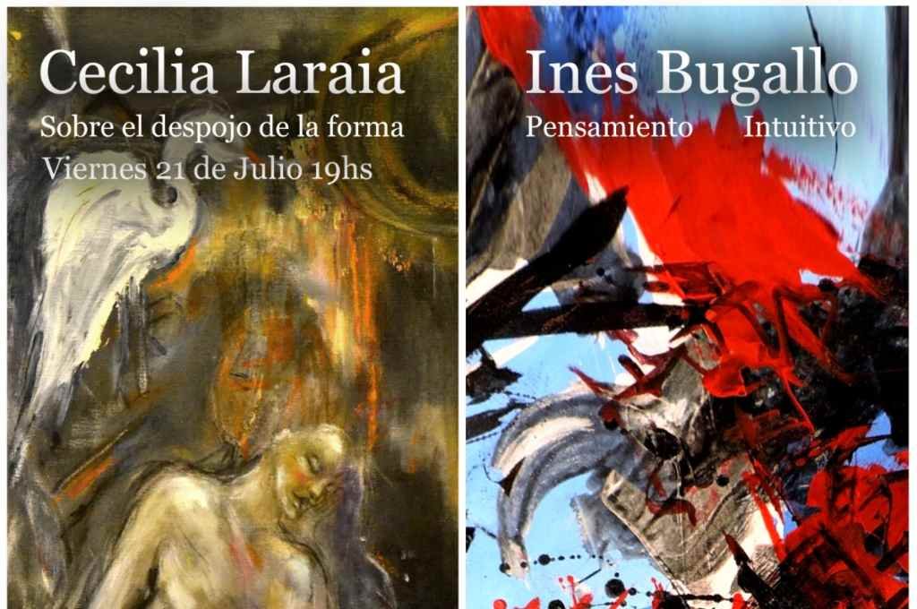 Cecilia Laraia e Inés Bugallo exponen sus pinturas en La Tertulia