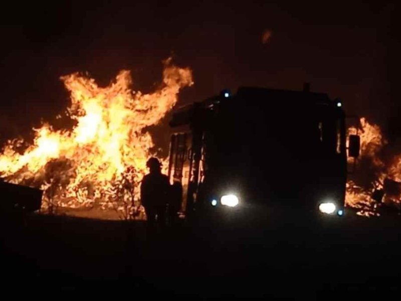 Se incendió una chacarita en Frontera