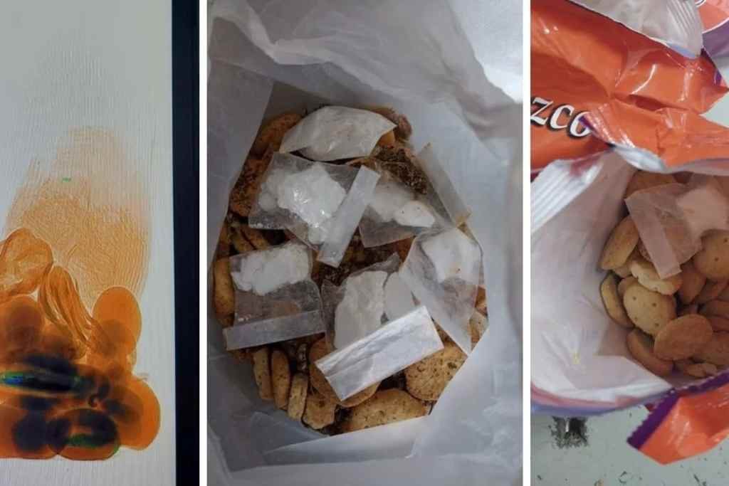 Cárcel de Piñero: escondían droga y celulares entre galletitas y cajones de verduras