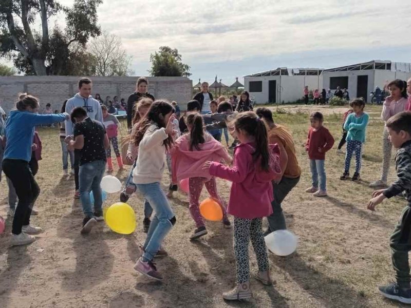 San Javier: festejo del Día del Niño en la Vecinal del Barrio San Francisco Javier