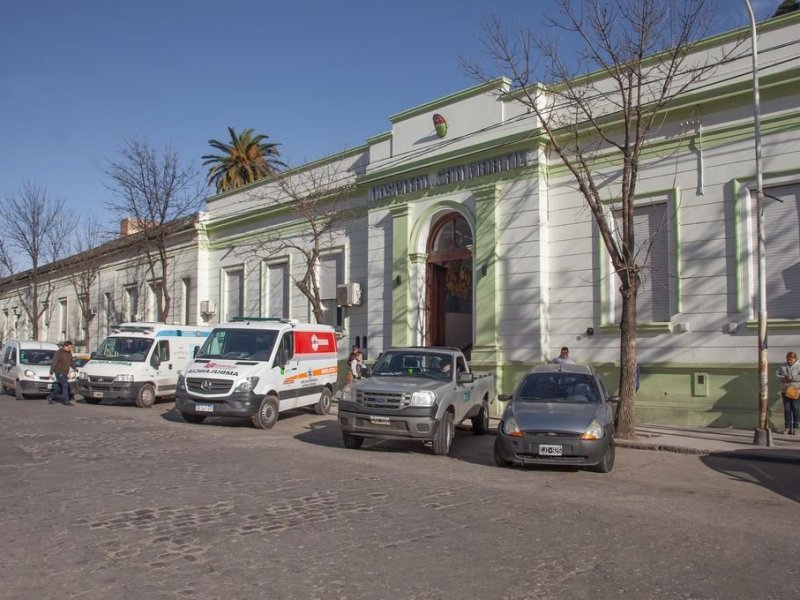 La plaza Alvear, sede de una actividad en defensa de la salud pública