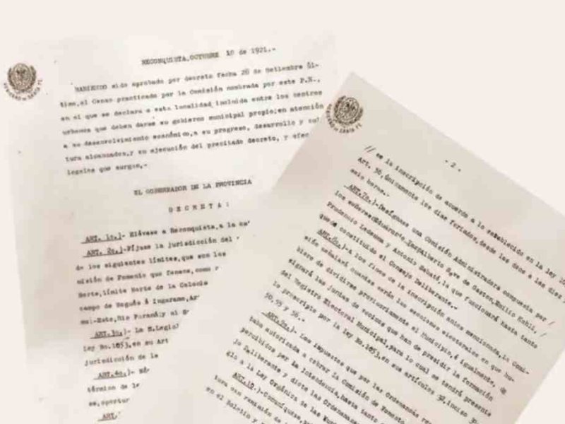 Se cumplen 102 años de la declaratoria de ciudad para Reconquista