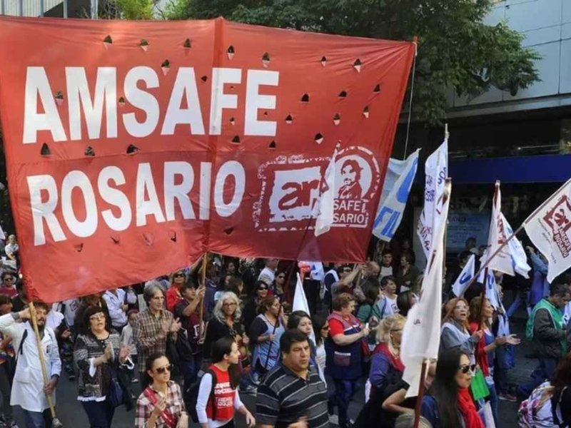 Amsafe Rosario y ATE Rosario se movilizan por reapertura de paritarias