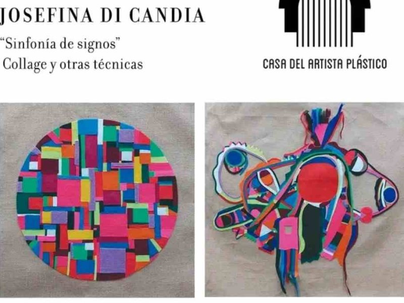 «Sinfonía de signos» de Josefina Di Candia, y muestra colectiva «Patrimonio»