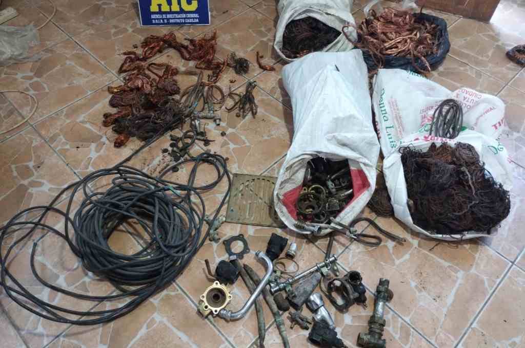 Allanaron una chatarrería en Casilda por robos de cables y de bronce