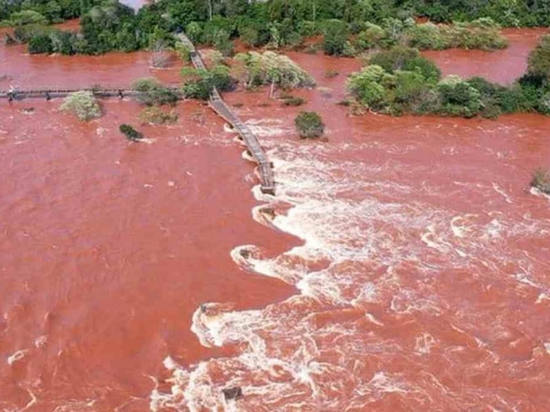 La gran crecida del río Iguazú afectará al Paraná