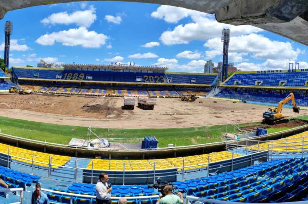 Las obras de reforma del Gigante de Arroyito van a toda marcha