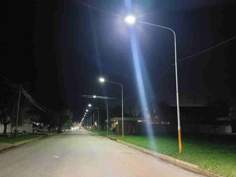 María Susana ya tiene el 98% del casco urbano con iluminación led