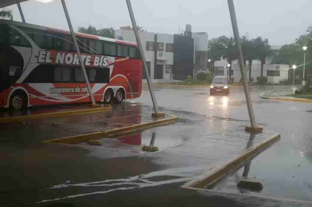 Más lluvia en Reconquista con fuertes ráfagas de viento