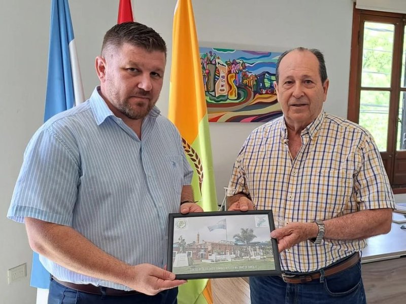 Detrás de un sueño en Malvinas: Pinotti recibió a Owen Crippa en Sunchales