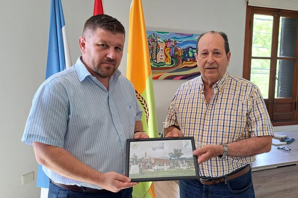Detrás de un sueño en Malvinas: Pinotti recibió a Owen Crippa en Sunchales
