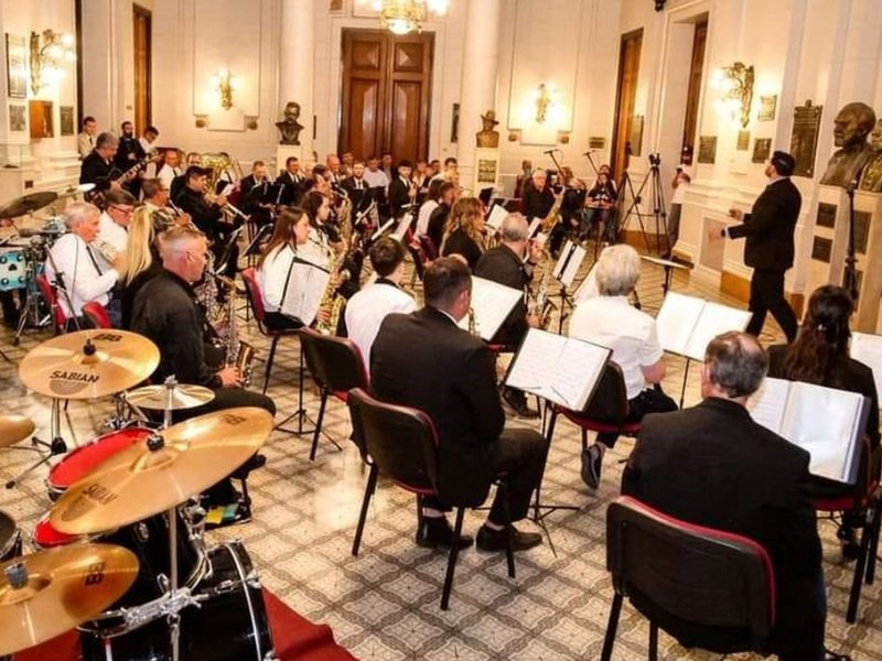 Bandas comunales santafesinas presentaron el audiovisual grabado en la Legislatura