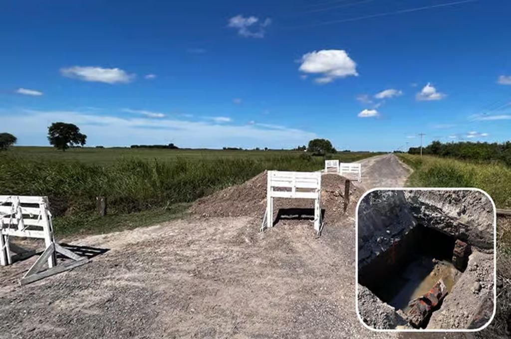 Está clausurado el camino que conduce a Avellaneda Oeste