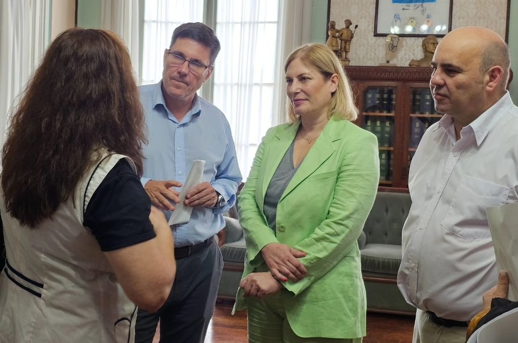 Scaglia y Goity participaron de actividades educativas en Esperanza