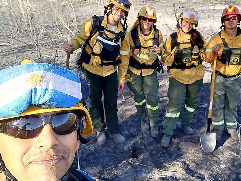 El testimonio de la bombera corondina que combatió el fuego en La Pampa