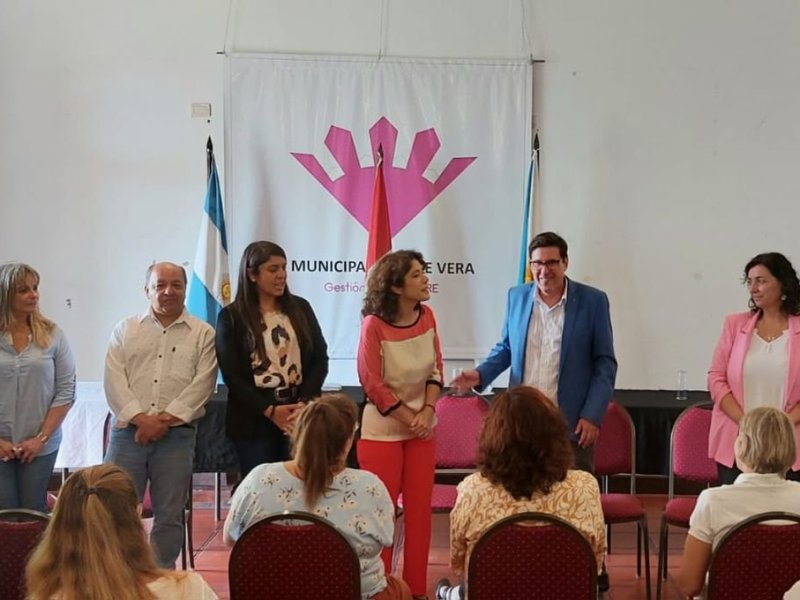 Goity formó parte de un encuentro con autoridades en el norte santafesino