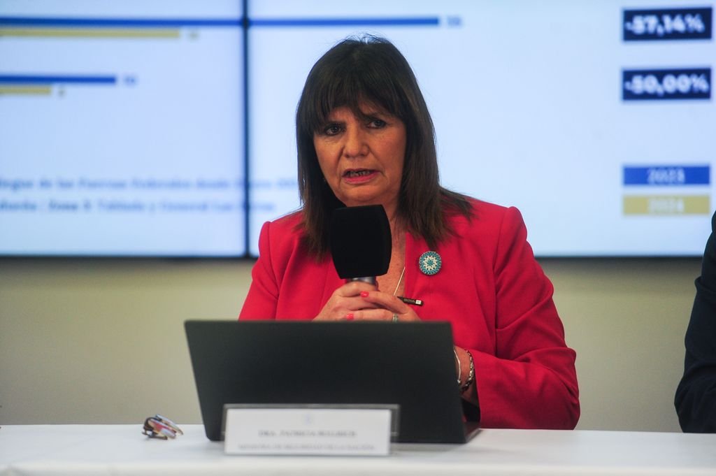 Bullrich destacó en Rosario el descenso de homicidios