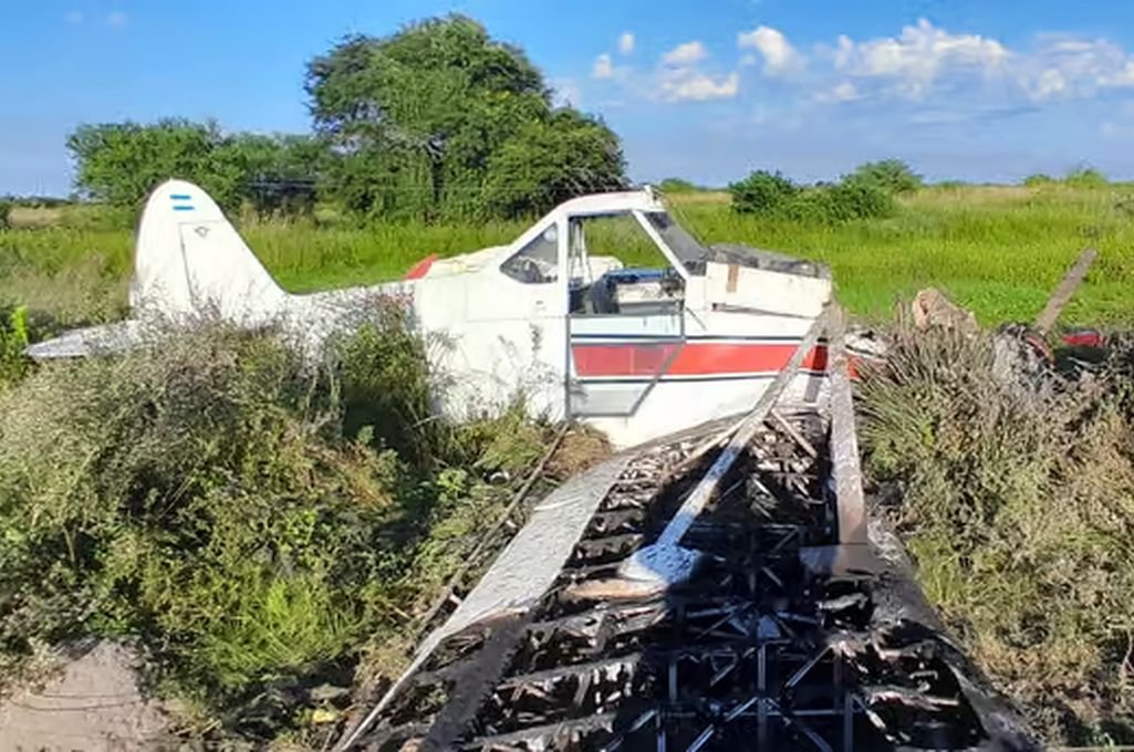 El piloto de la avioneta accidentada en el norte fue trasladado a Reconquista
