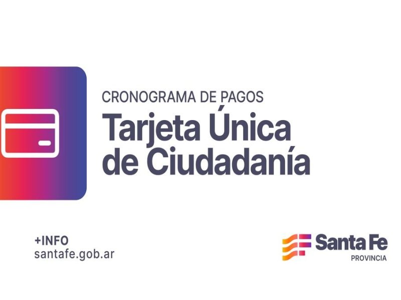 Se acreditan los fondos de la Tarjeta Única de Ciudadanía
