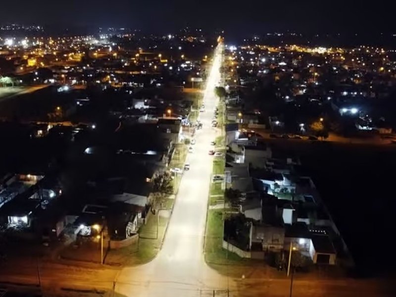 Venado Tuerto incorporó luces led en dos barrios