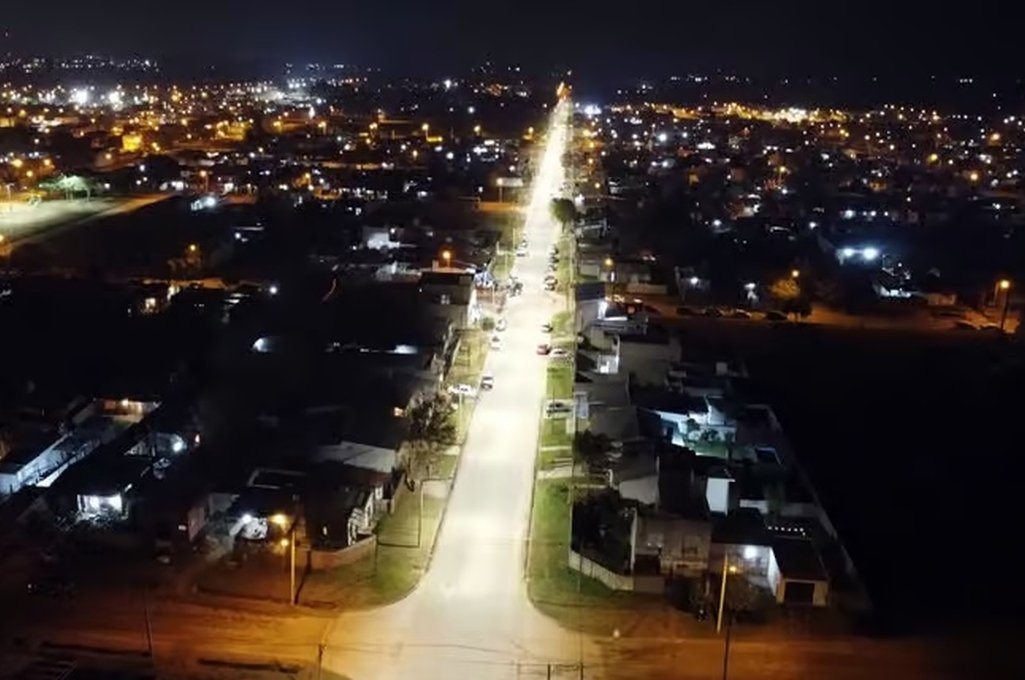 Venado Tuerto incorporó luces led en dos barrios