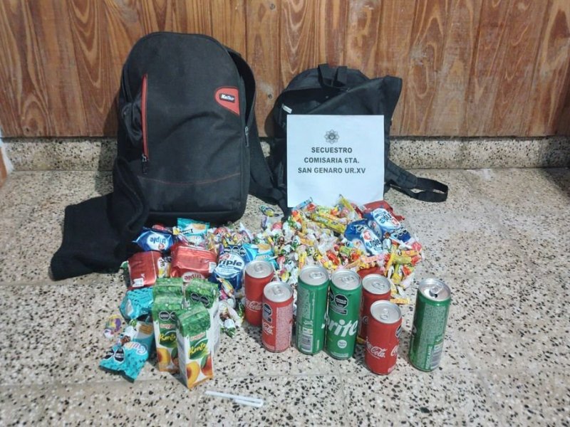 San Genaro: tres jóvenes robaron en la cantina de su propia escuela