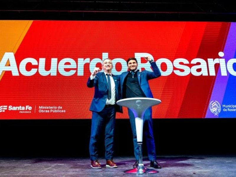 Firman el Acuerdo Rosario para ejecutar 10 obras clave en la ciudad