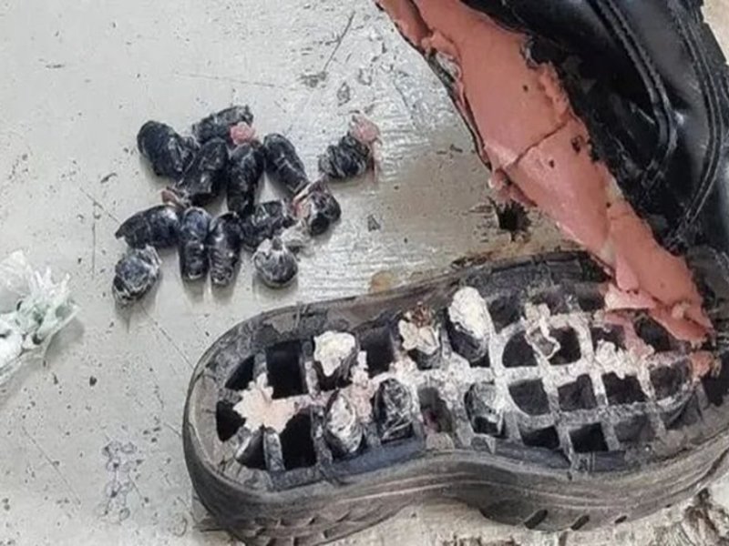 Una mujer intentó ingresar droga escondida en una suela falsa de zapatos