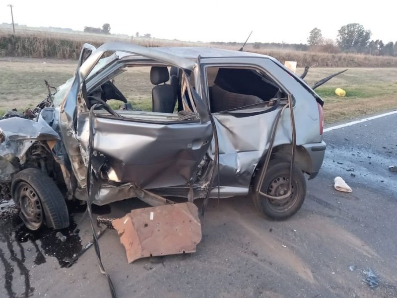 Choque frontal en la ruta 14: tres muertos y un herido de gravedad